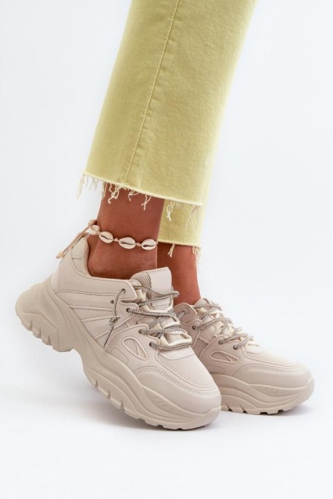 Buty Sportowe Model Relissa C2155 Beige - Step in style Buty Sportowe Model Relissa C2155 Beige - Step in style