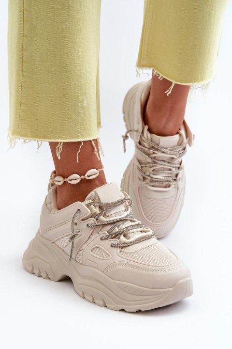 Buty Sportowe Model Relissa C2155 Beige - Step in style Buty Sportowe Model Relissa C2155 Beige - Step in style