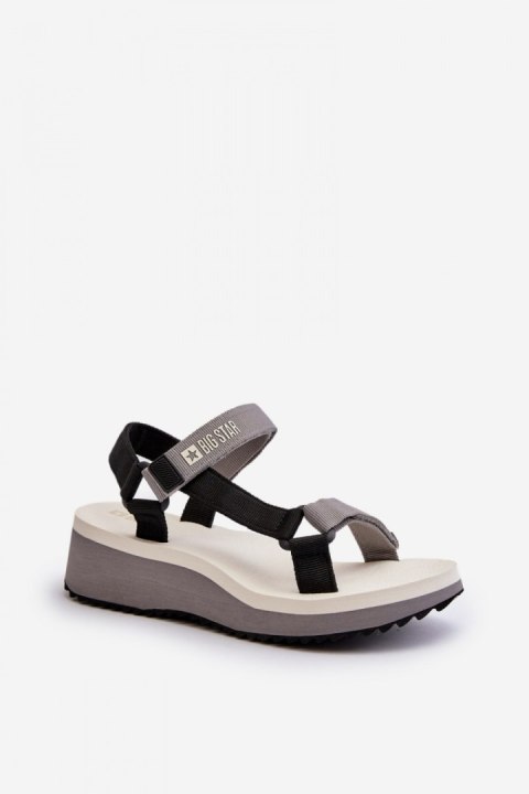 Sandały Model Big Star NN274A054 Grey - Step in style Sandały Model Big Star NN274A054 Grey - Step in style