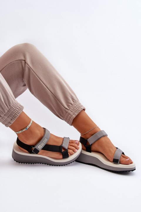 Sandały Model Big Star NN274A054 Grey - Step in style Sandały Model Big Star NN274A054 Grey - Step in style