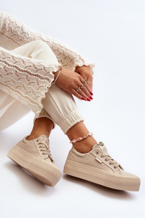 Trampki Model Lee Cooper LCW-24-31-2181 Beige - Step in style Trampki Model Lee Cooper LCW-24-31-2181 Beige - Step in style