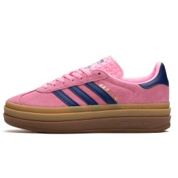 Adidas Gazelle Bold W Pink Navy H06122 damskie sneakersy zamszowe na platformie