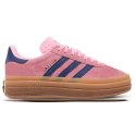 Adidas Gazelle Bold W Pink Navy H06122 damskie sneakersy zamszowe na platformie