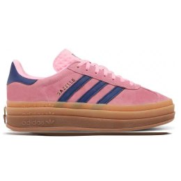 Adidas Gazelle Bold W Pink Navy H06122 damskie sneakersy zamszowe na platformie