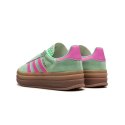 Adidas Gazelle Bold W Green H06125 damskie sneakersy zamszowe na platformie