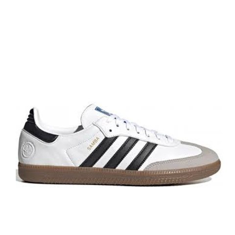 Adidas Samba OG White FW2427 unisex sneakersy skórzane retro Adidas Samba OG White FW2427 unisex sneakersy skórzane retro