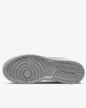 Nike Air Jordan 1 Mid Light Smoke Grey 554724-078 unisex sneakersy szare skórzane