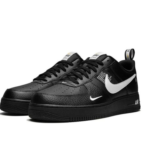 Nike Air Force 1 '07 LV8 Utility Black | Unisex sneakersy czarne z detalami Utility Nike Air Force 1 '07 LV8 Utility Black | Unisex sneakersy czarne z detalami Utility