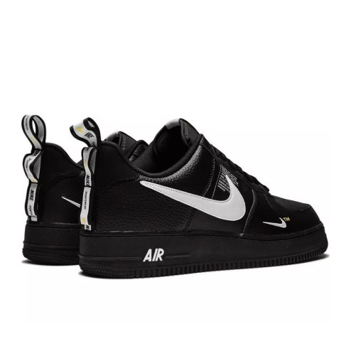 Nike Air Force 1 '07 LV8 Utility Black | Unisex sneakersy czarne z detalami Utility Nike Air Force 1 '07 LV8 Utility Black | Unisex sneakersy czarne z detalami Utility