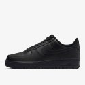 Nike Air Force 1 '07 Triple Black unisex sneakersy skórzane całe czarne