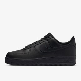 Nike Air Force 1 '07 Triple Black unisex sneakersy skórzane całe czarne