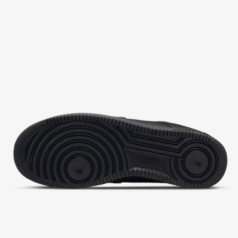 Nike Air Force 1 '07 Triple Black unisex sneakersy skórzane całe czarne Nike Air Force 1 '07 Triple Black unisex sneakersy skórzane całe czarne