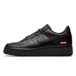 Nike Air Force 1 Low Supreme Black CU9225-001 unisex sneakersy czarne z logo Supreme