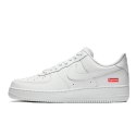 Nike Air Force 1 Low Supreme White CU9225-100 unisex sneakersy białe z logo Supreme
