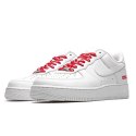 Nike Air Force 1 Low Supreme White CU9225-100 unisex sneakersy białe z logo Supreme