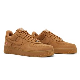 Nike Air Force 1 Low Supreme Wheat DN1555-200 unisex sneakersy zamszowe brązowe