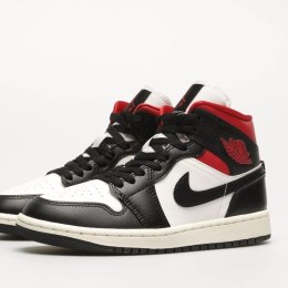 Nike Air Jordan 1 Mid Czarno-Białe unisex sneakersy black & white