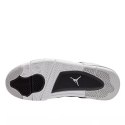 Nike Air Jordan 4 Retro Military Black unisex sneakersy białe z czarnymi detalami