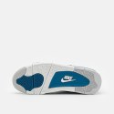 Nike Air Jordan 4 Retro Military Blue unisex sneakersy białe z niebieskimi akcentami