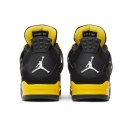 Nike Air Jordan 4 Retro Thunder unisex sneakersy czarno-żółte z siateczką i Air