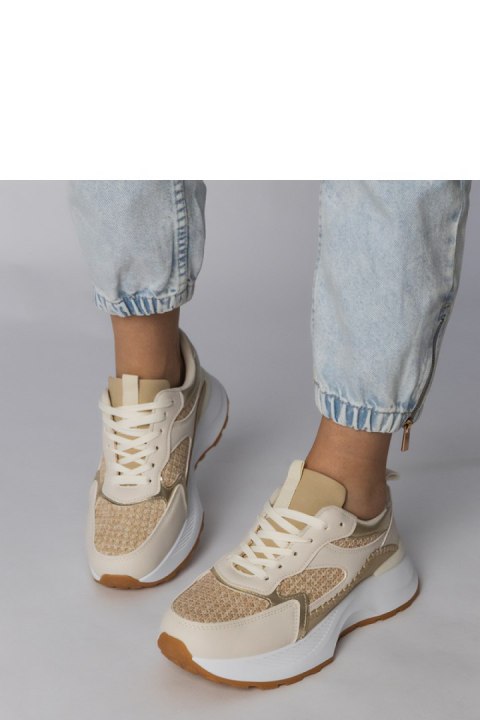 Buty Sportowe Model Berlisa L995 Beige - PRIMO Buty Sportowe Model Berlisa L995 Beige - PRIMO