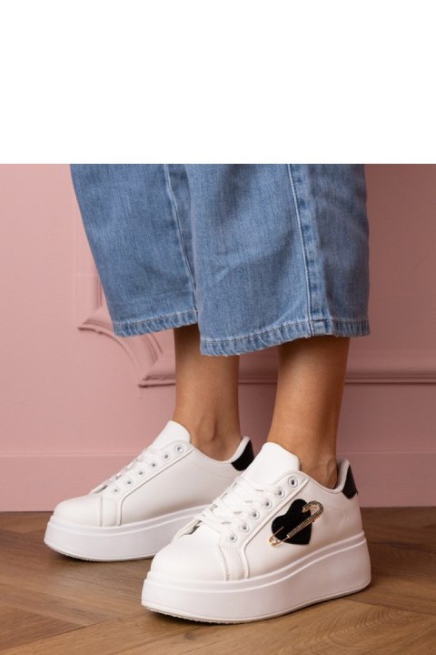 Buty Sportowe Model Lerisol 8919 White/Black - PRIMO Buty Sportowe Model Lerisol 8919 White/Black - PRIMO