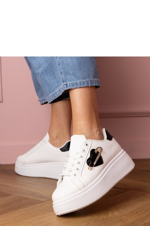 Buty Sportowe Model Lerisol 8919 White/Black - PRIMO Buty Sportowe Model Lerisol 8919 White/Black - PRIMO