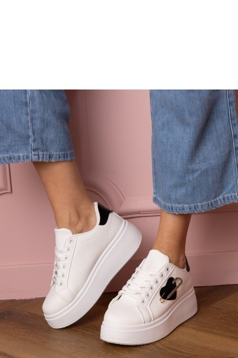 Buty Sportowe Model Lerisol 8919 White/Black - PRIMO Buty Sportowe Model Lerisol 8919 White/Black - PRIMO