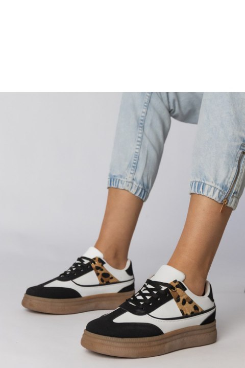 Buty Sportowe Model Meril PC2817 White/Black - PRIMO Buty Sportowe Model Meril PC2817 White/Black - PRIMO