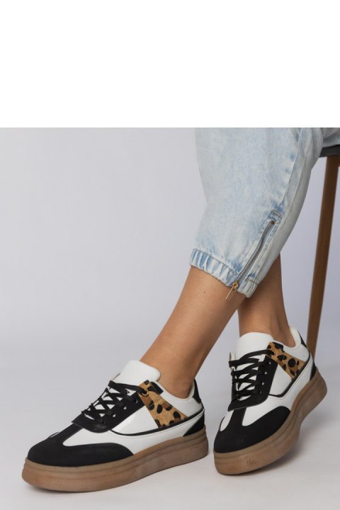 Buty Sportowe Model Meril PC2817 White/Black - PRIMO Buty Sportowe Model Meril PC2817 White/Black - PRIMO