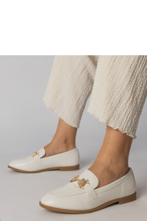 Mokasyny Model Kalinta E5558 White - PRIMO Mokasyny Model Kalinta E5558 White - PRIMO