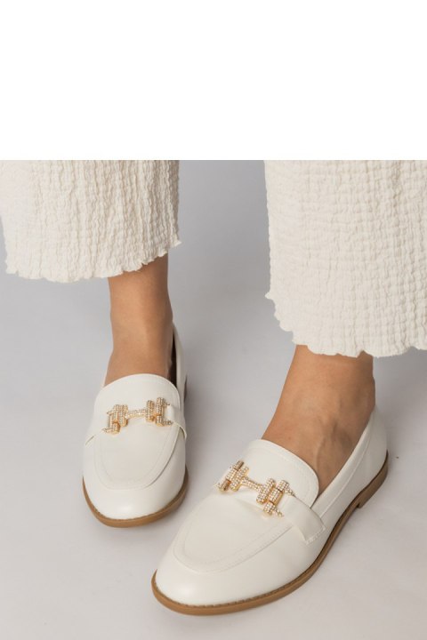 Mokasyny Model Kalinta E5558 White - PRIMO Mokasyny Model Kalinta E5558 White - PRIMO