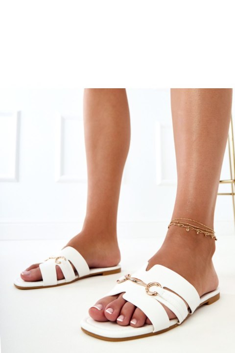 Sandał Klapki Model Elamisa 221-5 White - PRIMO Sandał Klapki Model Elamisa 221-5 White - PRIMO
