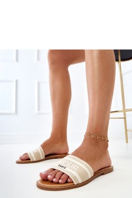 Sandał Klapki Model Fargiza GQ8-060 Beige - PRIMO