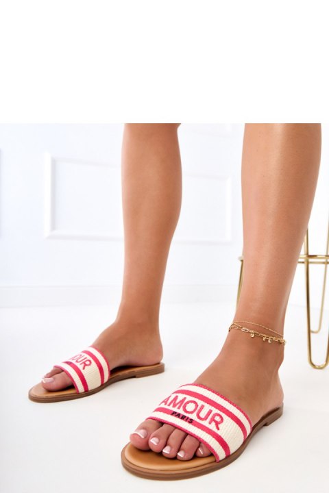 Sandał Klapki Model Fargiza GQ8-060 Pink - PRIMO Sandał Klapki Model Fargiza GQ8-060 Pink - PRIMO