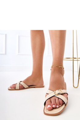 Sandał Klapki Model Flius DM455 Beige - PRIMO