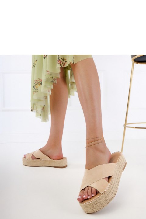 Sandał Klapki Model Jerisa X5-350 Beige - PRIMO Sandał Klapki Model Jerisa X5-350 Beige - PRIMO