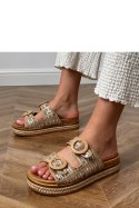 Sandał Klapki Model Lanora HF11-6 Beige - PRIMO