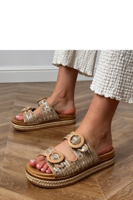 Sandał Klapki Model Lanora HF11-6 Beige - PRIMO