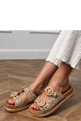 Sandał Klapki Model Lanora HF11-6 Beige - PRIMO