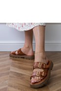 Sandał Klapki Model Liluna DFY-9 Brown - PRIMO