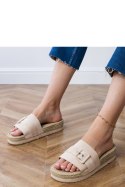 Sandał Klapki Model Lunda LOLO28 Beige - PRIMO