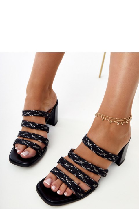 Sandał Klapki Model Sarile 4234 Black - PRIMO Sandał Klapki Model Sarile 4234 Black - PRIMO