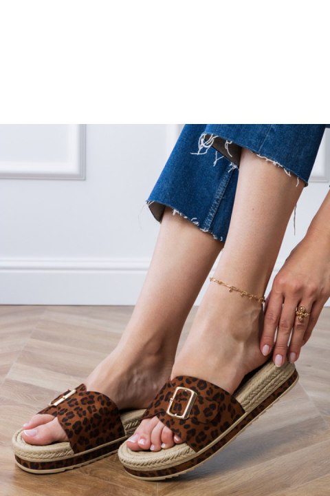 Sandał Klapki Model Umsa LOLO27 Panterka - PRIMO Sandał Klapki Model Umsa LOLO27 Panterka - PRIMO