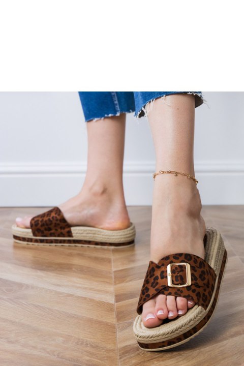 Sandał Klapki Model Umsa LOLO27 Panterka - PRIMO Sandał Klapki Model Umsa LOLO27 Panterka - PRIMO