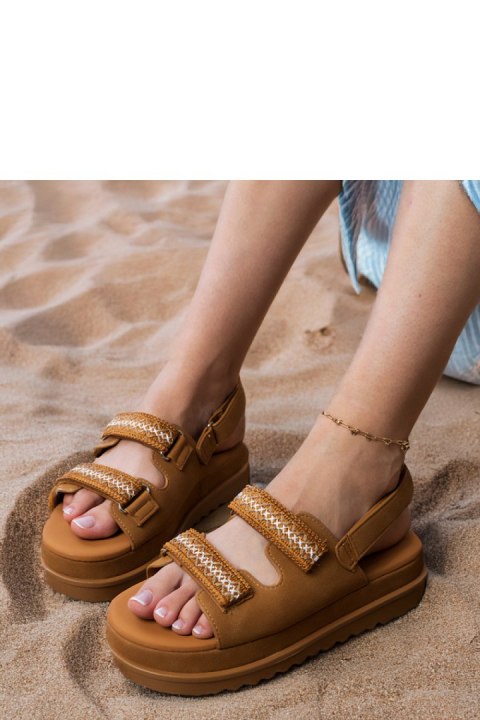 Sandały Model Jenisej PL367 Brown - PRIMO Sandały Model Jenisej PL367 Brown - PRIMO