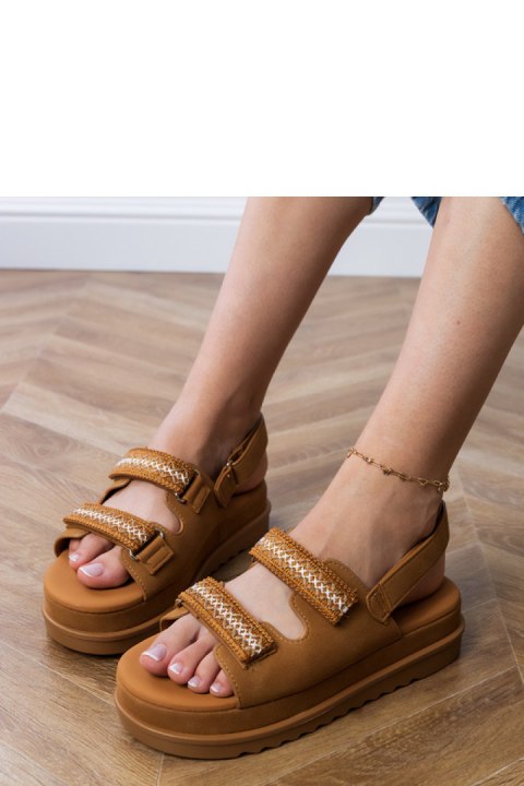 Sandały Model Jenisej PL367 Brown - PRIMO Sandały Model Jenisej PL367 Brown - PRIMO