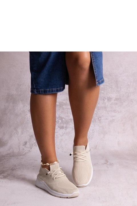 Beżowe wsuwane sneakersy Gaberla - Solea Beżowe wsuwane sneakersy Gaberla - Solea