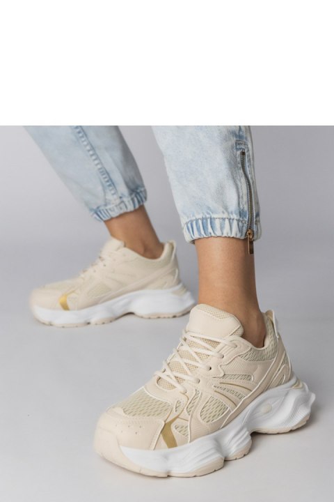 Buty Sportowe Model Klarris PC2811 Beige - PRIMO Buty Sportowe Model Klarris PC2811 Beige - PRIMO