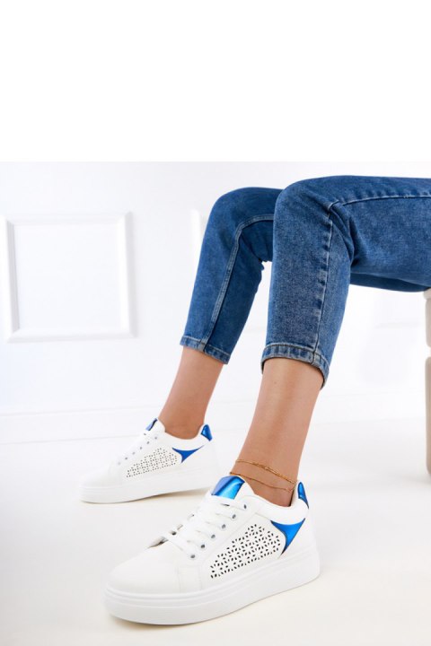 Buty Sportowe Model Remmi 700-21 White/Blue - PRIMO Buty Sportowe Model Remmi 700-21 White/Blue - PRIMO